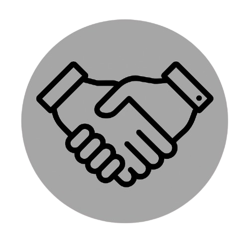 Handshake icon representing connection
